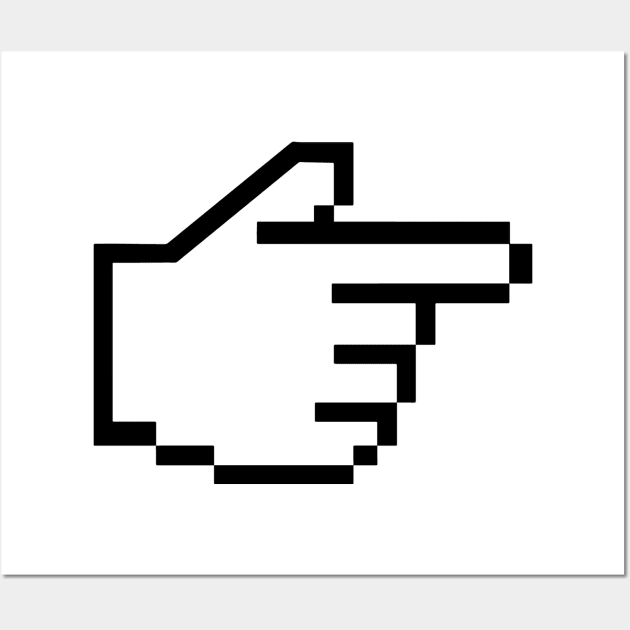 Cursor Hand Mouse Click Handgun Wall Art by AustralianMate